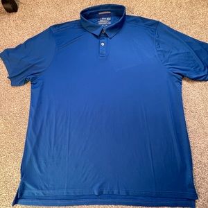 Heritage Report Collection slim fit polo shirt mens cobalt blue Size XL
